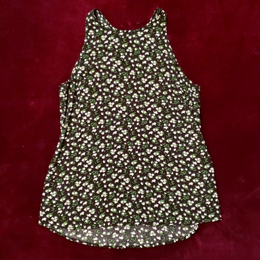 🔴 🆓️ FREE* Old Navy Ditsy Floral Calico Flowy Summer Tank Top Blouse 🔴